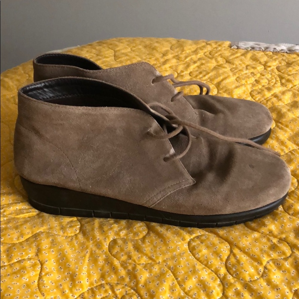 Brown ankle booties